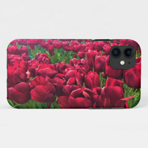 Funda Para iPhone 11 Tulipanes rojos en un campo, Oregón