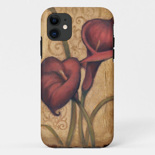 Funda De Case-Mate Para iPhone Tulipanes rojos II (Reverso)