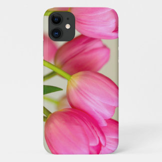 Funda Para iPhone 11 Tulipanes rosados