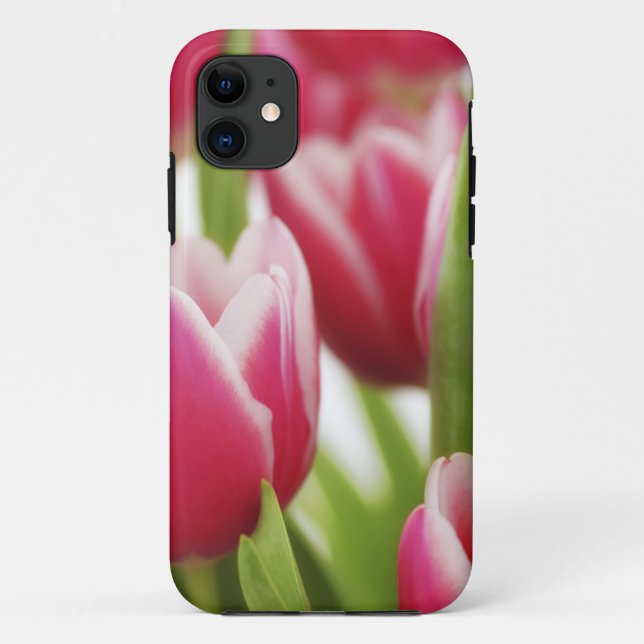 Funda De Case-Mate Para iPhone Tulipanes rosados (Reverso)