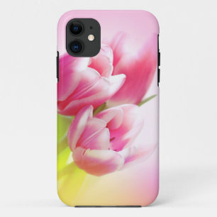 Funda Para iPhone 11 Tulipanes rosados preciosos