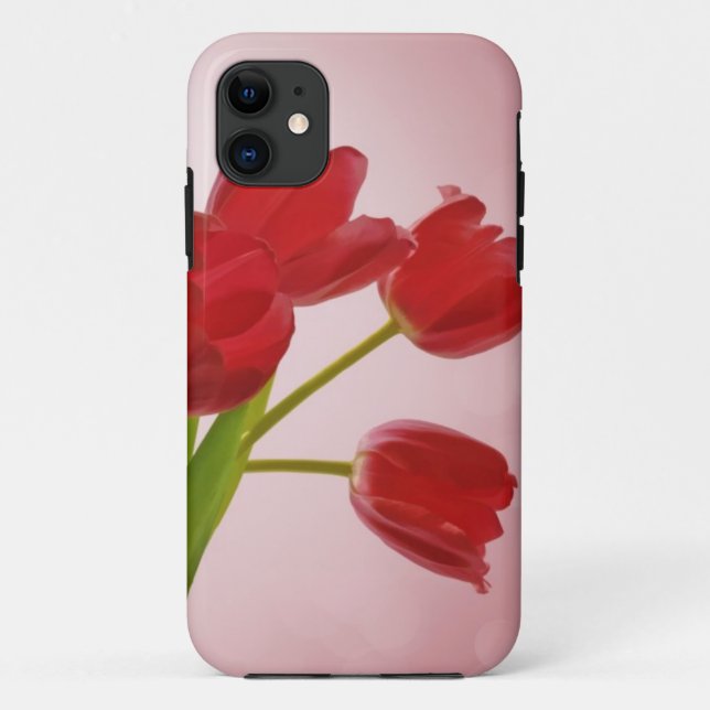 Funda De Case-Mate Para iPhone Tulipanos (Reverso)