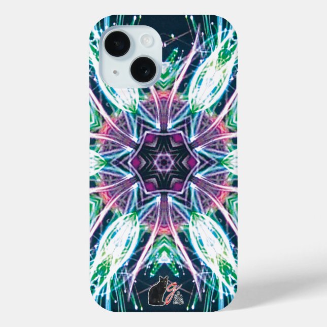 Funda De Case-Mate Para iPhone Tulips Kaleidoscope (Reverso )
