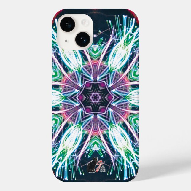 Funda De Case-Mate Para iPhone Tulips Kaleidoscope (Reverso )
