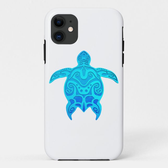 Funda De Case-Mate Para iPhone Turba tribal azul (Reverso)