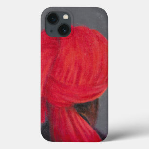 Funda Para iPhone 13 Turbante rojo en el gris 2014