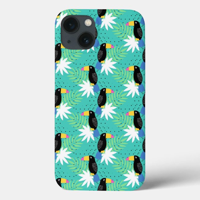 Funda De Case-Mate Para iPhone Turistas Verde azulados (Reverso)
