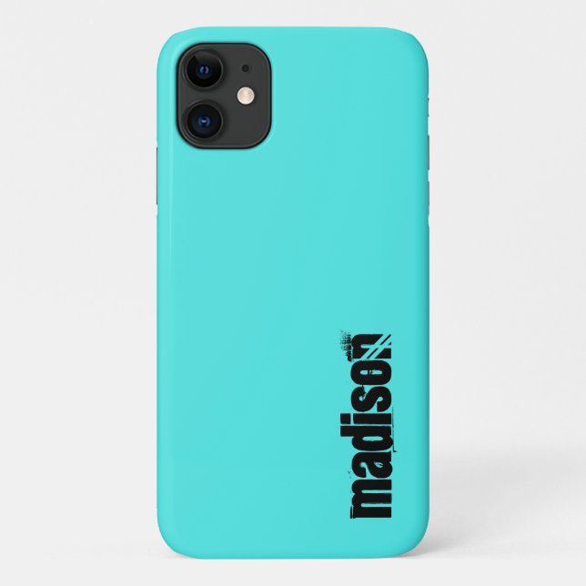 Funda De Case-Mate Para iPhone Turquesa Neon Fluorescente (Reverso)