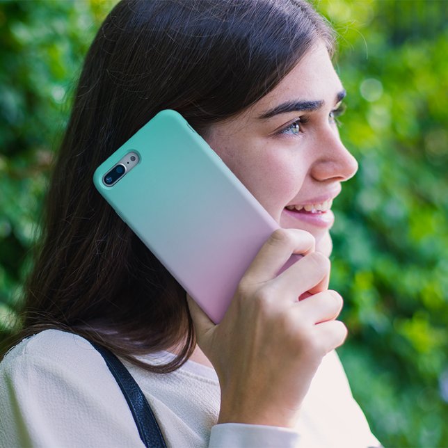 Funda De Case-Mate Para iPhone Turquesa Rosa Ombre (Subido por el creador)