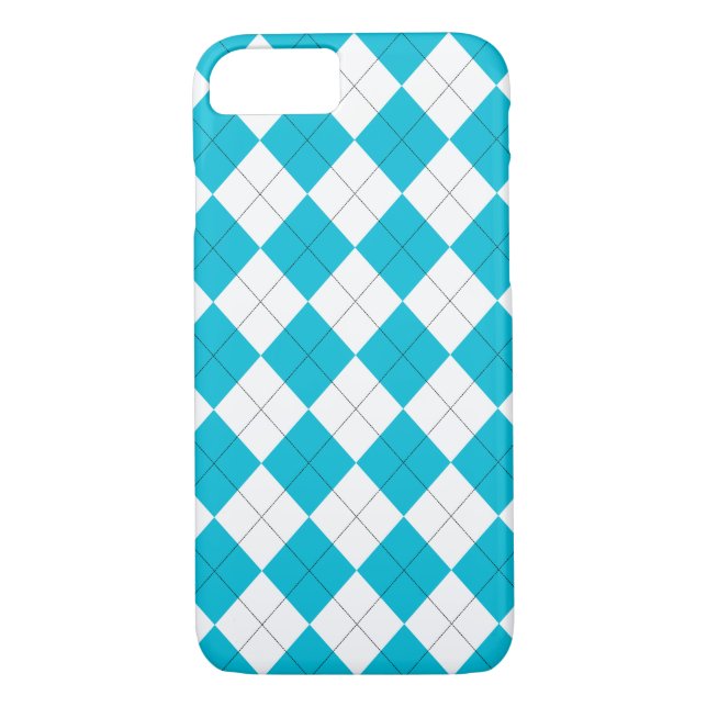 Funda De Case-Mate Para iPhone Turquesa y Argel Blanco (Reverso)