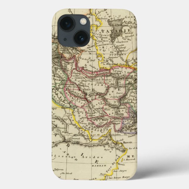 Funda De Case-Mate Para iPhone Turquía asiática, Persia, Afganistán (Reverso)