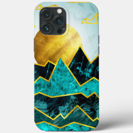 Funda Para iPhone 13 Pro Max Turquoise Mountains