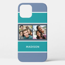 FUNDA PARA iPhone 12 TUS 2 FOTOS Y CASOS DE TELÉFONO DE TIPOS DE NOMBRE