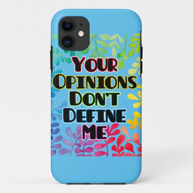 Funda De Case-Mate Para iPhone Tus opiniones no me definen (Reverso)