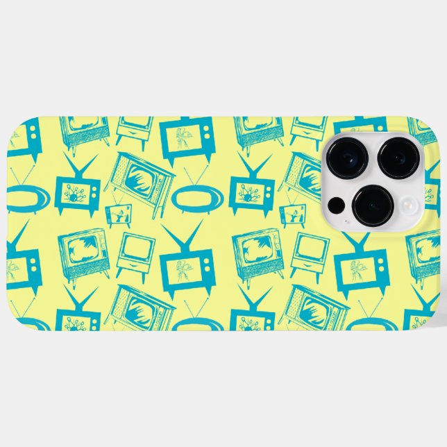 Funda De Case-Mate Para iPhone TV personalizable retro (Reverso (Horizontal))