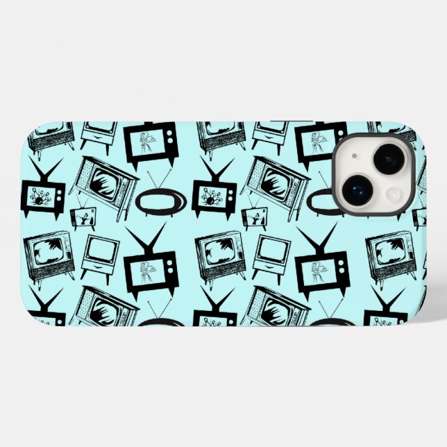 Funda De Case-Mate Para iPhone TV retro (Reverso (Horizontal))