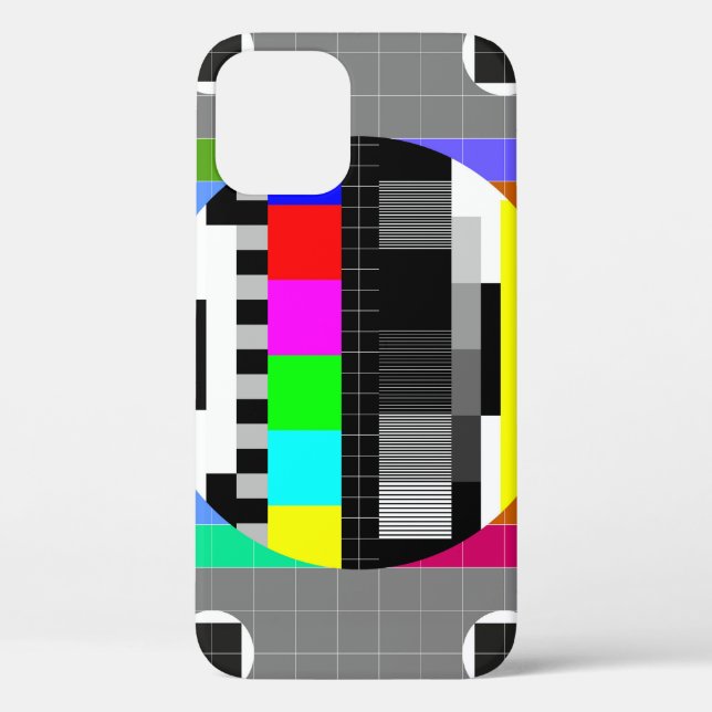 Funda De Case-Mate Para iPhone TV retro sin ilustracion de señal. (Reverso )