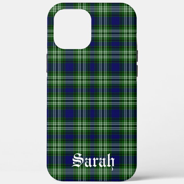 Funda De Case-Mate Para iPhone Tweedside District Tartan Personalizado (Reverso )