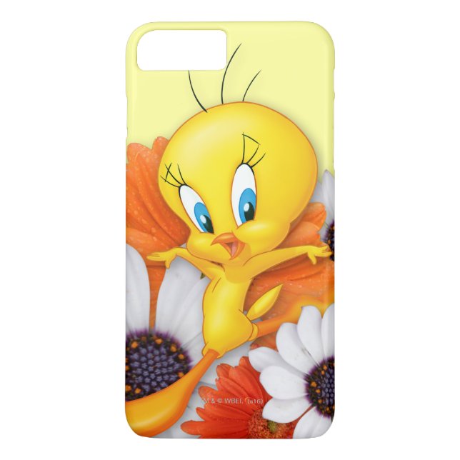 Funda De Case-Mate Para iPhone TWEETY™ Con Daisies (Reverso)