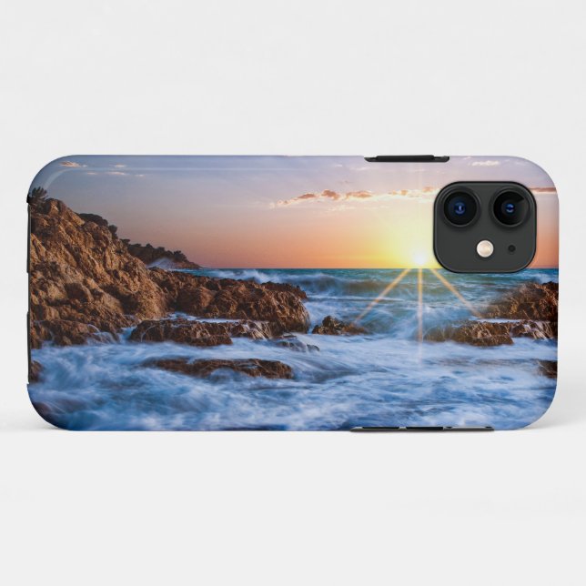 Funda De Case-Mate Para iPhone Twinkling Icelandic Sunset (Reverso (horizontal))