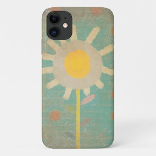 Funda Para iPhone 11 Typo Vintage Turquoise Old One Flower Funda iphone