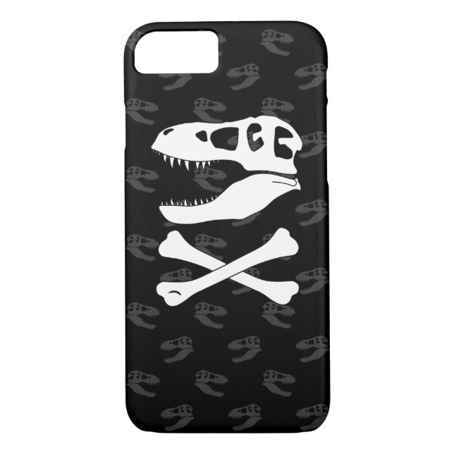 Funda De Case-Mate Para iPhone Tyrannosaurus Rex Jolly Roger (Reverso)