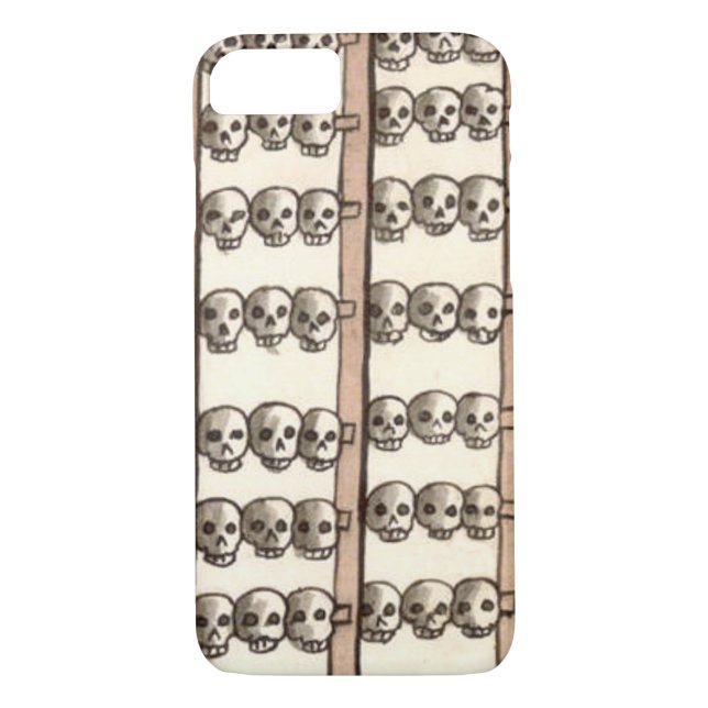 Funda De Case-Mate Para iPhone Tzompantli Skull Rack Aztec (Reverso)