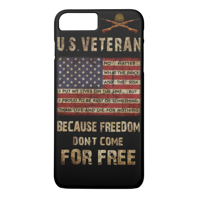 Funda De Case-Mate Para iPhone U.S. Caso del iphone del veterano (Reverso)