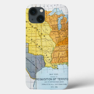 FUNDA PARA iPhone 13 U.S. MAPA, 1776-1884