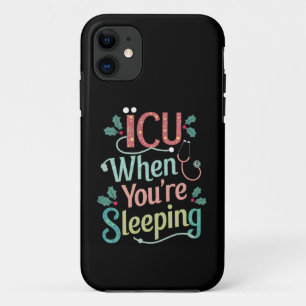 Funda Para iPhone 11 UCI cuando estás durmiendo Navidades de enfermería