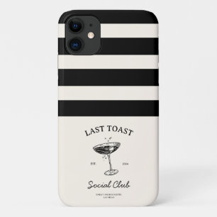 Funda Para iPhone 11 Último brindis Club Social Bachelorette Party Merc