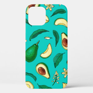 Funda Para iPhone 12 Un aguacate realista. Patrón sin foco. Exótico v