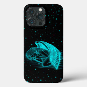 Funda Para iPhone 13 Pro Un ángel dormido de diseño negro y verde