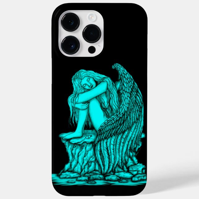 Funda De Case-Mate Para iPhone Un ángel dormido en la piedra (Reverso)