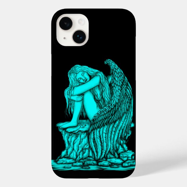 Funda De Case-Mate Para iPhone Un ángel dormido en la piedra (Reverso )