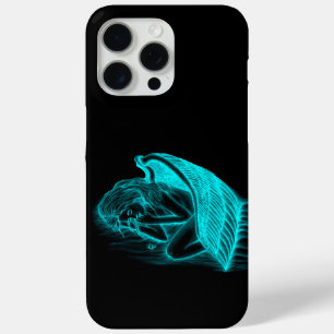 Funda Para iPhone 15 Pro Max Un ángel durmiente con diseño verde y negro