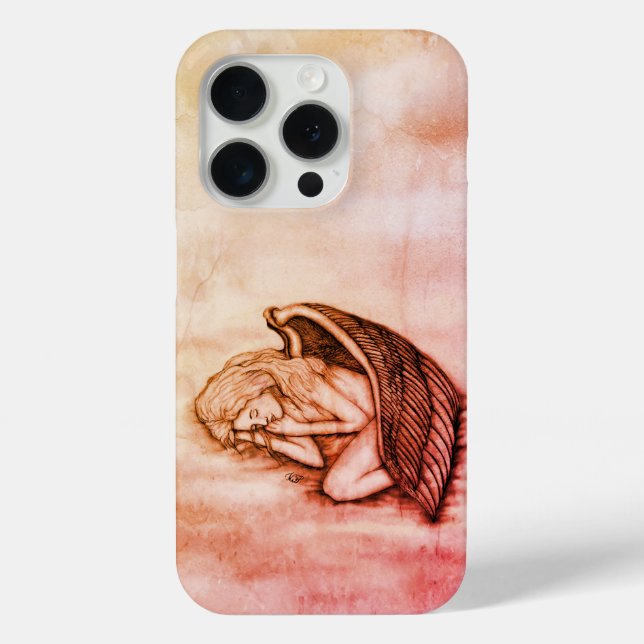 Funda De Case-Mate Para iPhone Un ángel durmiente en las nubes del cielo (Reverso )