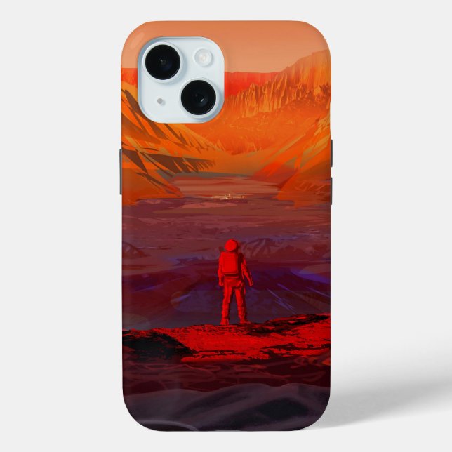 Funda De Case-Mate Para iPhone Un Astronauta En Marte (Reverso )