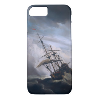 Funda Para iPhone 8/7 Un Barco Necesitado En Una Tormenta Enfurecida