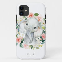 Un bebé elefante lindo en la flor