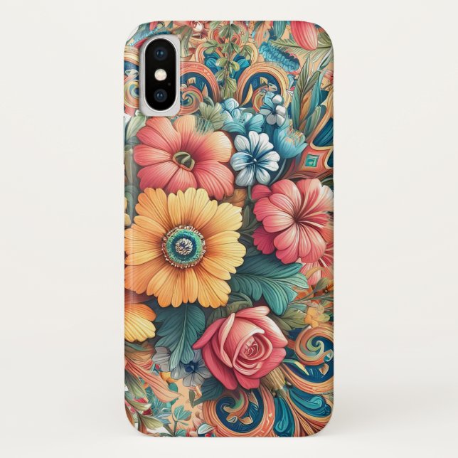 Funda De Case-Mate Para iPhone Un bonito Bouquet de flores (Reverso)