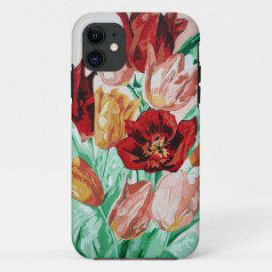 Funda Para iPhone 11 Un bonito y audaz Bouquet floral de tulipanes
