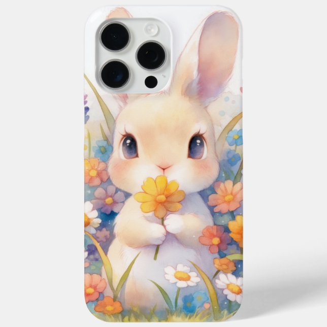 Funda De Case-Mate Para iPhone Un Bunny Bouquet (Reverso )