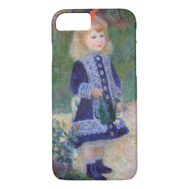 Funda De Case-Mate Para iPhone Un Chica con una lata de agua, Renoir (Reverso)
