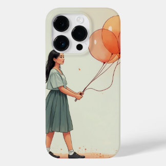 Funda Para iPhone 14 Pro De Case-Mate Un chica coreano sosteniendo un globo