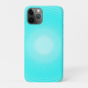 Funda Para iPhone 11 Pro Un círculo azul claro sobre un fondo azul más clar
