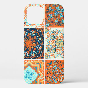 Funda Para iPhone 12 Un conjunto de adornos, baldosas de cerámica. Patr