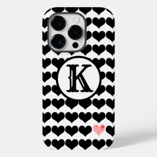 Funda Para iPhone 14 Pro De Case-Mate Un corazón rosado (inicial)