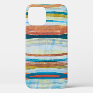 Funda Para iPhone 12 Un detalle de un cuadro abstracto; rina concéntric