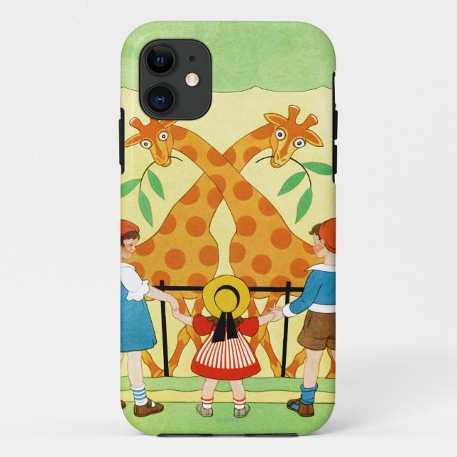 Funda De Case-Mate Para iPhone Un día en el parque zoológico (Reverso)
